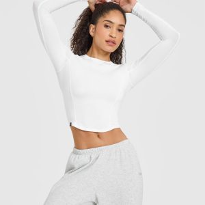 Mellow™ Soft Mid Long Sleeve Top White