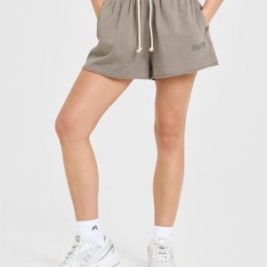 Raw Lounge Oversized Shorts Washed Minky