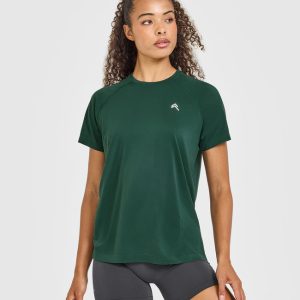 Go To Seamless Loose Top Racing Green